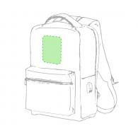 Au-dessus de la poche. Sac déplié